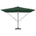 vidaXL Roma Parasol Zelená 286 x 284 x 270 cm Hliník a polyester
