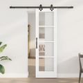 vidaXL Posuvné dvere ORKDAL 61 x 198,5 cm Biela a čierna