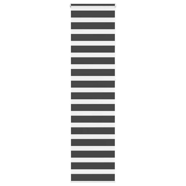 vidaXL Zebra roleta čierna 50x230 cm šírka látky 45,9 cm polyester
