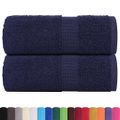 vidaXL Uteráky pre hostí FROGN 2 ks námornícko modré 30x50 cm 360 g/m²