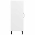 vidaXL Komoda biela 34,5x34x90 cm spracované drevo