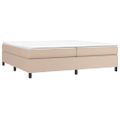 vidaXL Boxspring posteľ s matracom kapučínová 200x200 cm umelá koža