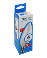 LED žiarovka Trixline 4W 376lm E14 C35 studená biela