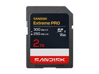 SanDisk Extreme PRO - Pamäťová karta flash - 2 TB - Video Class V60 / UHS-II - SDXC UHS-II