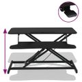VidaXL Nastaviteľný pracovný stôl 90x40x(13-50) cm oceľ a sprac. drevo