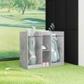 vidaXL Golfová skriňa Jednofarebný Betónová šedá 102 x 45 x 85,5 cm