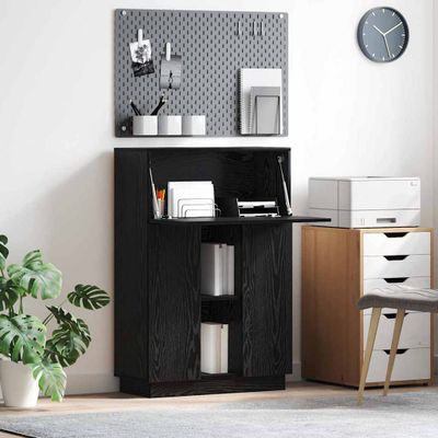 vidaXL Stôl Čierny dub 71.5 x 31.5 x 106.5 cm Kompozitné drevo