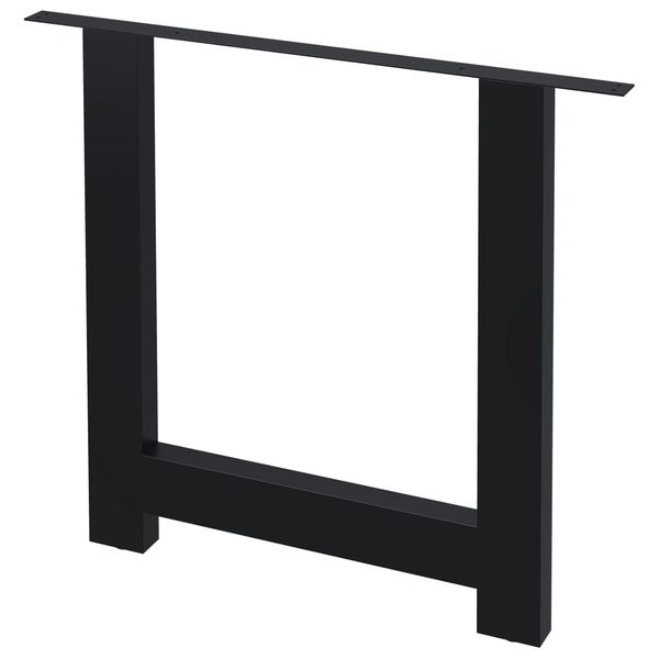 vidaXL Stolové nohy na jedálenský stôl 2 ks, rám v tvare H 80x72 cm
