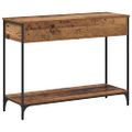 vidaXL Konzolový stôl Staré drevo 100 x 34.5 x 75 cm Kompozitné drevo