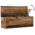 vidaXL Úložná krabica Staré drevo 102 x 35 x 35 cm Kompozitné drevo
