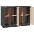 vidaXL Komoda sivá 120x35x80 cm borovicový masív
