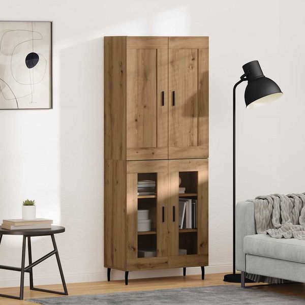 vidaXL Highboard 2 pcs Remeselný dub Kompozitné drevo