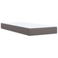 vidaXL Boxspring posteľ s matracom sivá 100x200 cm umelá koža
