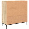 vidaXL Servírovacia skriňa Sonoma dub 79,5 x 33 x 82 cm
