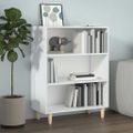 vidaXL Komoda lesklá biela 69,5x32,5x90 cm spracované drevo