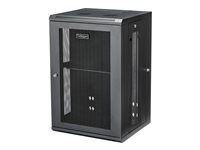 18U Vented Cabinet (RK1820WALHM) - Rozvádzačová skriňa - montáž na stenu - čierna - 18U