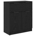 vidaXL Servírovacia skriňa 3 ks Čierny dub 69,5 x 34 x 180 cm