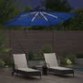 vidaXL Slnečník 249 x 249 x 250 cm Polyester a hliník Azurblue