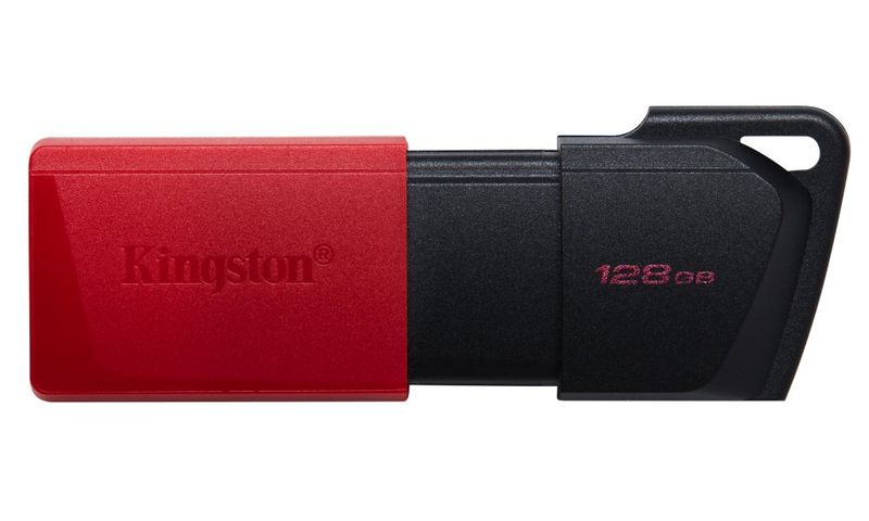KINGSTON DataTraveler EXODIA M 128GB / USB 3.2 Gen1 / čierna + červená Flashdisk, 128GB, USB 3.2 Gen1, čierna-červená