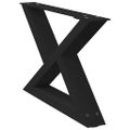 vidaXL Nohy konferenčného stolíka 2 ks čierne 60 x (30-31,3) cm oceľové