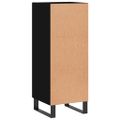 vidaXL Komoda čierna 34,5x34x90 cm spracované drevo