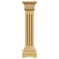 vidaXL Štvorcový stĺpový stojan na rastliny bledé drevo 17x17x66 cm MDF