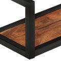 vidaXL Nástenné skrinky 2 ks 110x17x17 cm masívna akácia a železo