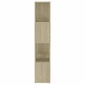 vidaXL Knižnica/deliaca stena dub sonoma 60x24x124,5 cm