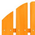 vidaXL Záhradná stolička Adirondack s otomanom jedľový masív oranžová