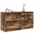vidaXL TV skrinka Dub dymový 100x35x54 cm Konštrukcia dreva