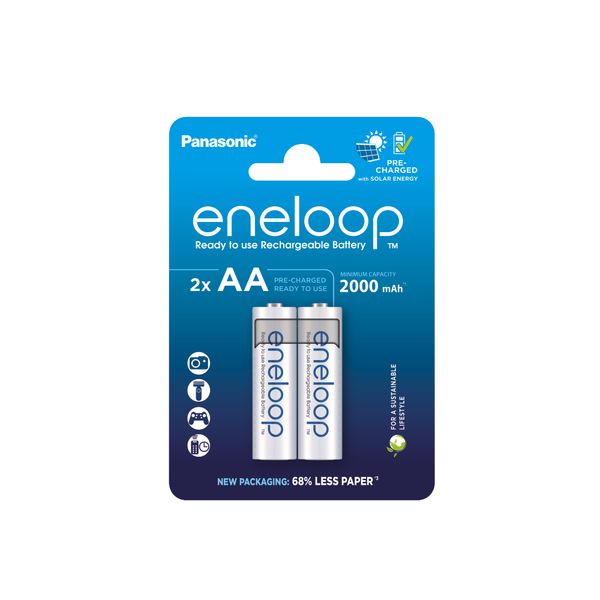 Panasonic Eneloop AA 2000 mAh nabíjacie batérie 2ks (BK-3MCDE/2BE)