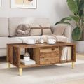 vidaXL Konferenčný stolík Staré drevo 90 x 50 x 26.5 cm
