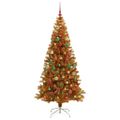 vidaXL Vianočný stromček Zlatá 180 cm PET
