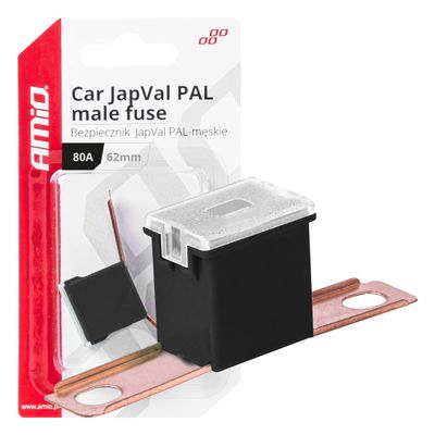 Poistka JAPVAL PAL samec 62mm 80A AMIO-03432