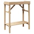 vidaXL Stolík na presádzanie Prírodná 75 x 40 x 90 cm