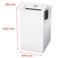 skartovač HSM Pure 740 max/4,5 x 30 / 3 / 20 - 22 listov/ 400 / 240l / nonstop / cross