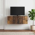 vidaXL Nástenná TV skrinka 59,5 x 31 cm Staré drevo Kompozitné drevo