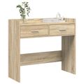 vidaXL Konzolový stôl Dub sonoma 90 x 35 x 80 cm Kompozitné drevo