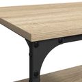 vidaXL Kuchynský vozík Sonoma dub 60 x 41 x 76 cm Kompozitné drevo
