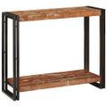 vidaXL Konzolový stôl 90 x 33 x 75 cm Masívne obnovené drevo