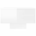 vidaXL Konferenčný stolík lesklý biely 100x49,5x31 cm kompozitné drevo