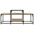 vidaXL Konferenčný stolík dub sonoma 102x60x45 cm kompozitné drevo