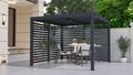 Bioklimatická pergola G21 Austin 3x3 m, antracitová hliníková