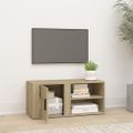 vidaXL TV skrinka dub sonoma 80x31,5x36 cm spracované drevo