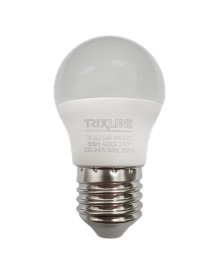 LED žiarovka Trixline 4W 368lm E27 G45 neutrálna biela