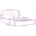 vidaXL Rám postele bez matraca Zadar kapučínový 140x190 cm umelá koža
