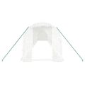 vidaXL Fóliovník s oceľovým rámom biely 28 m² 14x2x2 m