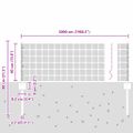 vidaXL Zvarené pletivo s podperami 50 x 0,4 m PVC potiahnutá oceľ