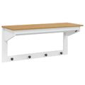 vidaXL Vešiak HILL Biela a medová hnedá 90 x 35 x 41.5 cm