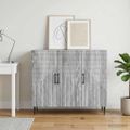 vidaXL Servírovacia skriňa Sivá sonoma 89 x 34,5 x 80 cm